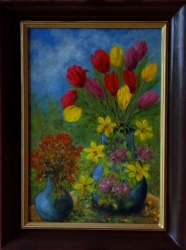 Zátiší s tulipány - 1501 