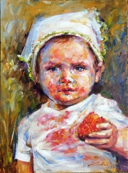 Dieťa s jahodou - 1562 